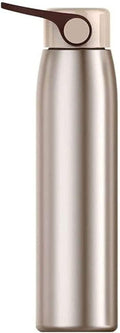 Portable Thermos Cup Kettle Fashion Stainless Steel Thermos, Portable Vacuum Travel Mug with Handle 320ml Thermos (Color : Gold)