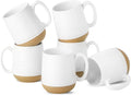 Coffee Mugs Set of 6, 15 oz Ceramic Coffee Cups with Comfortable Handle, Classic White Mug for Men and Women, Tea Cup Set for Latte, Cappuccino, Milk, Soup, Dishwasher and Microwave Safe