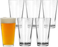 Pint Glasses Set of 6 - 16 oz Drinking Glasses Me for Cold Beverages - 16 oz Mixing Glass & Highball Set of 6 for Homes, Pubs & More - Freezer & Dishwasher-Friendly Cocktail Glasses,
